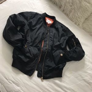 Black Bomber Jacket